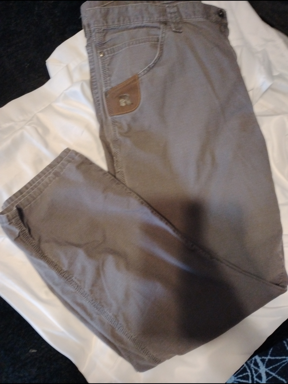 Wrangler Riggs Workwear Gray Jeans - Wrangler Logo